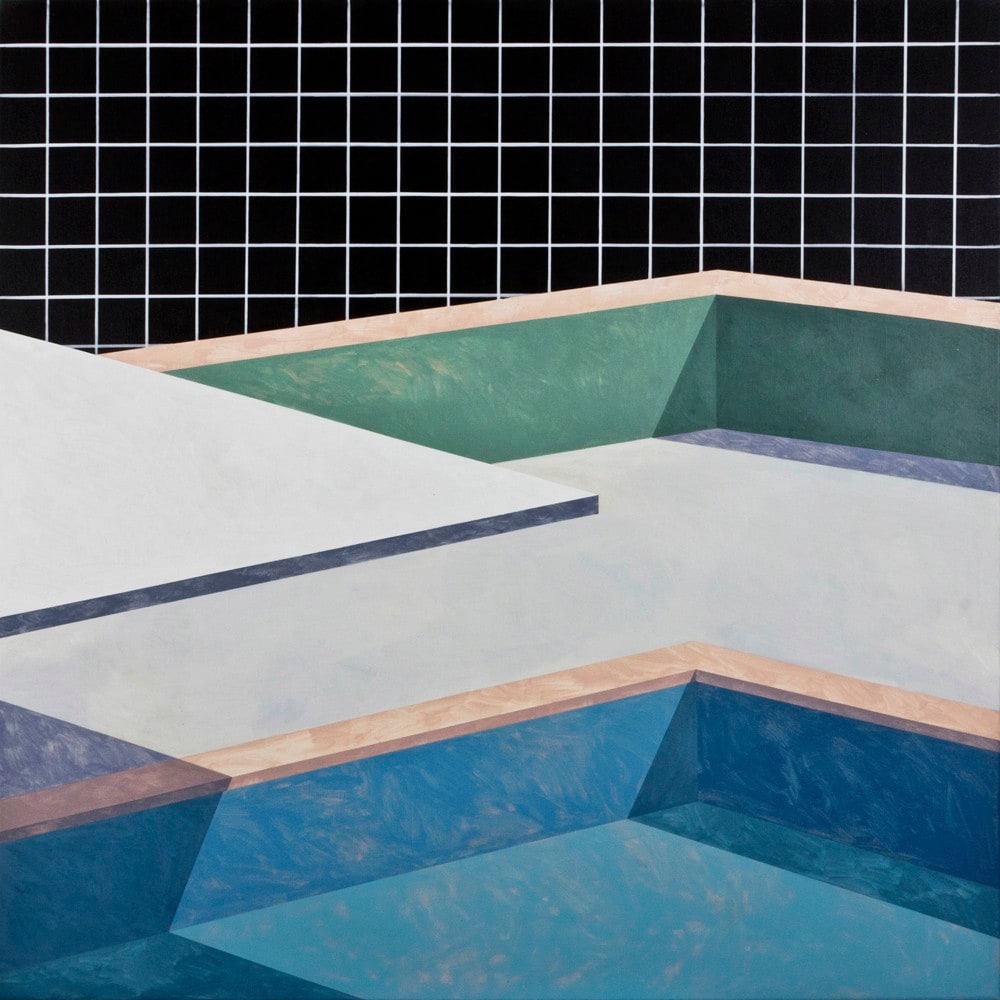 Layers 1 by Ufuk Yılmaz — acrylic on canvas, 100x100 cm, 2019