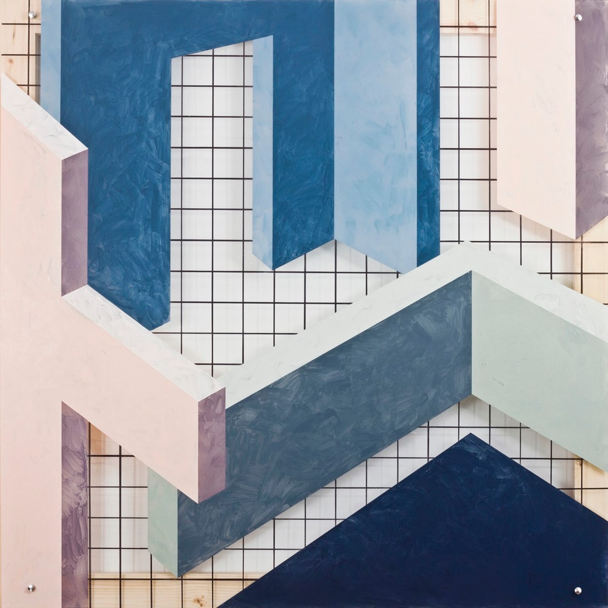 Layers 10 by Ufuk Yılmaz — enamel on plexiglass, 100x100 cm, 2019