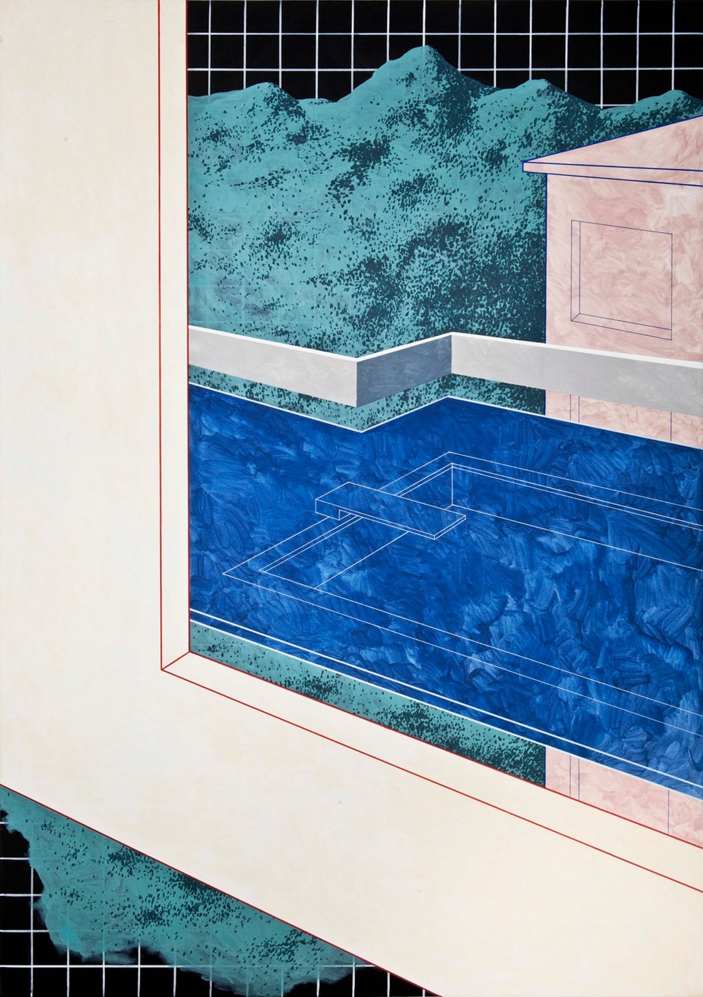 Layers 20 by Ufuk Yılmaz — acrylic on canvas, 100x140 cm, 2020