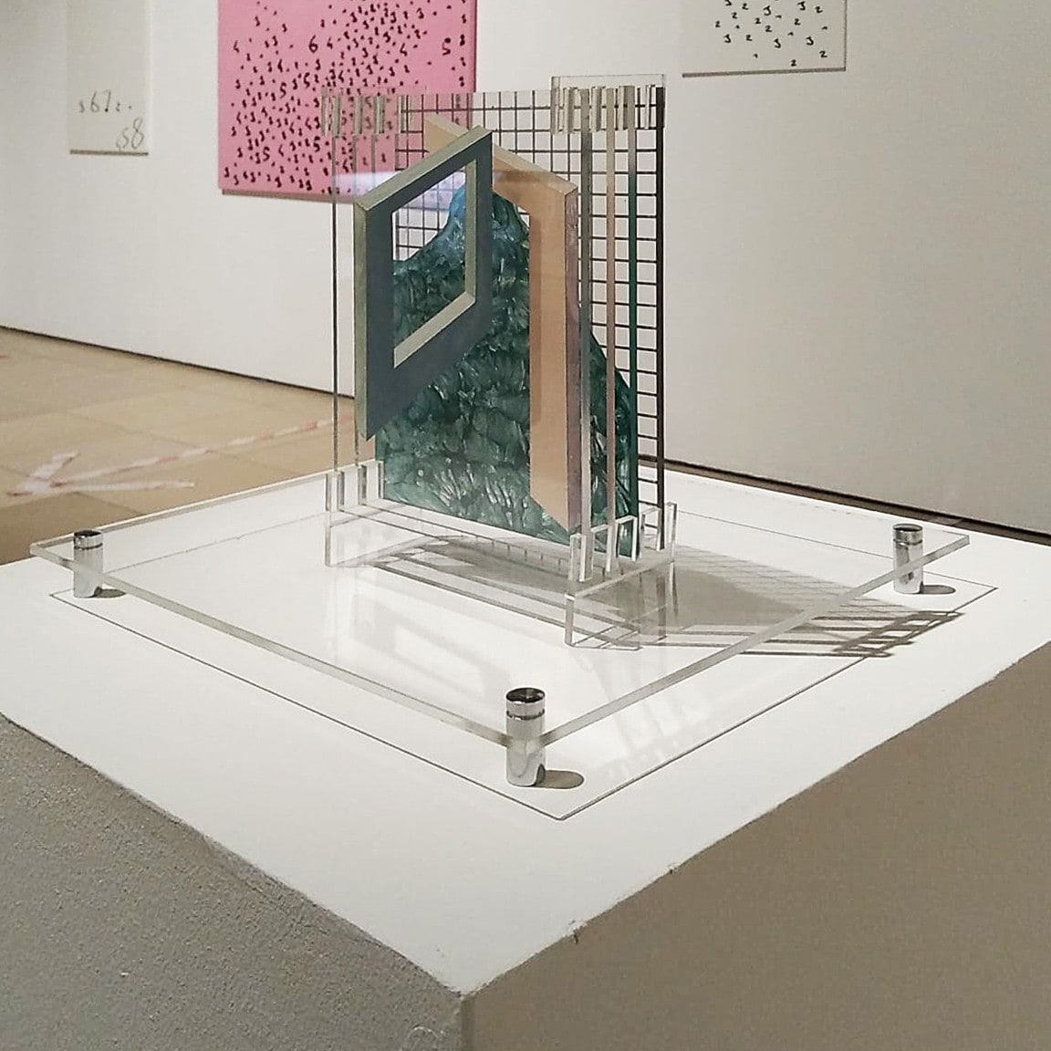 Layers 27 by Ufuk Yılmaz — enamel on plexiglass plaques, 16x24x24 cm, 2022