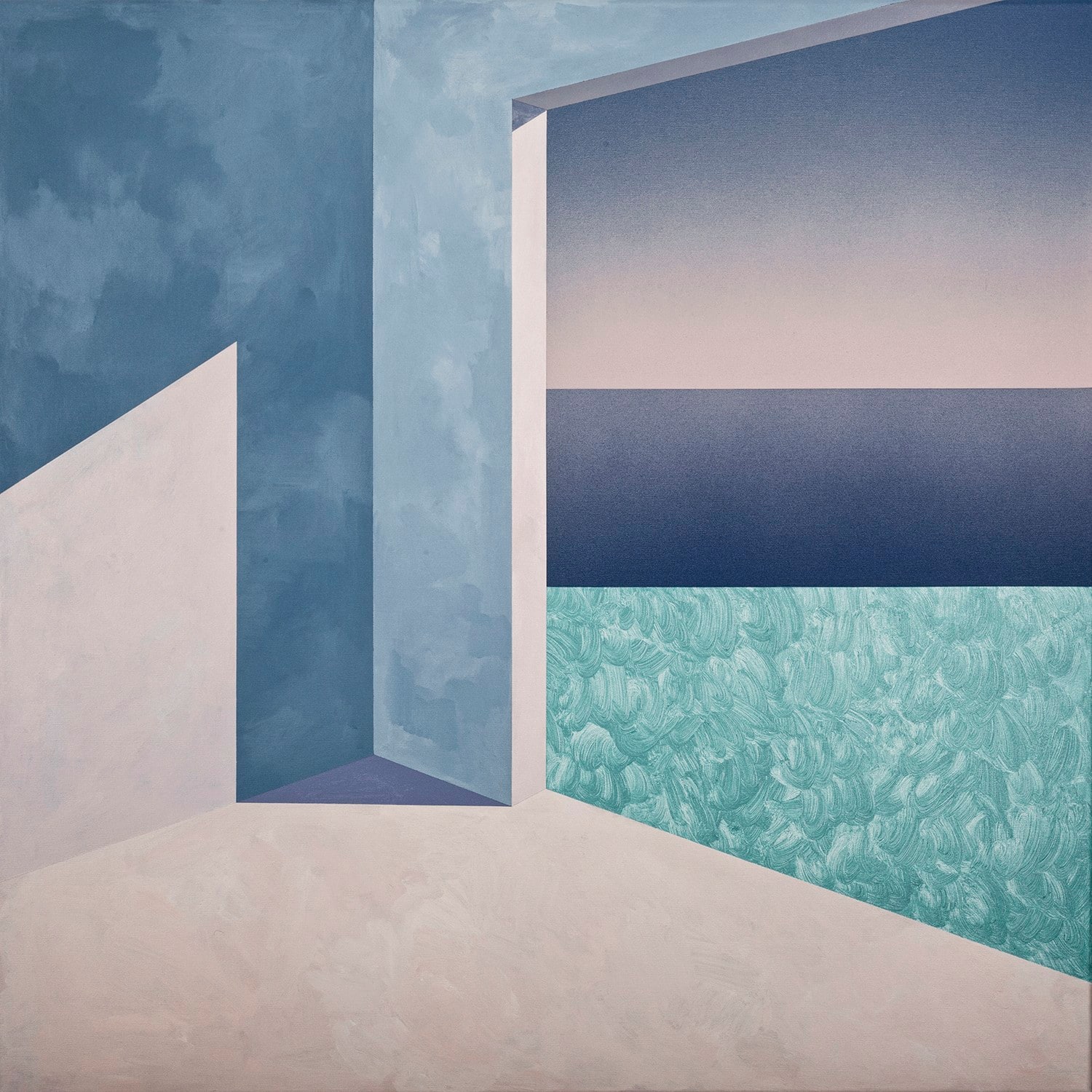 Momentary 11 by Ufuk Yılmaz — acrylic on canvas, 100x100 cm, 2021