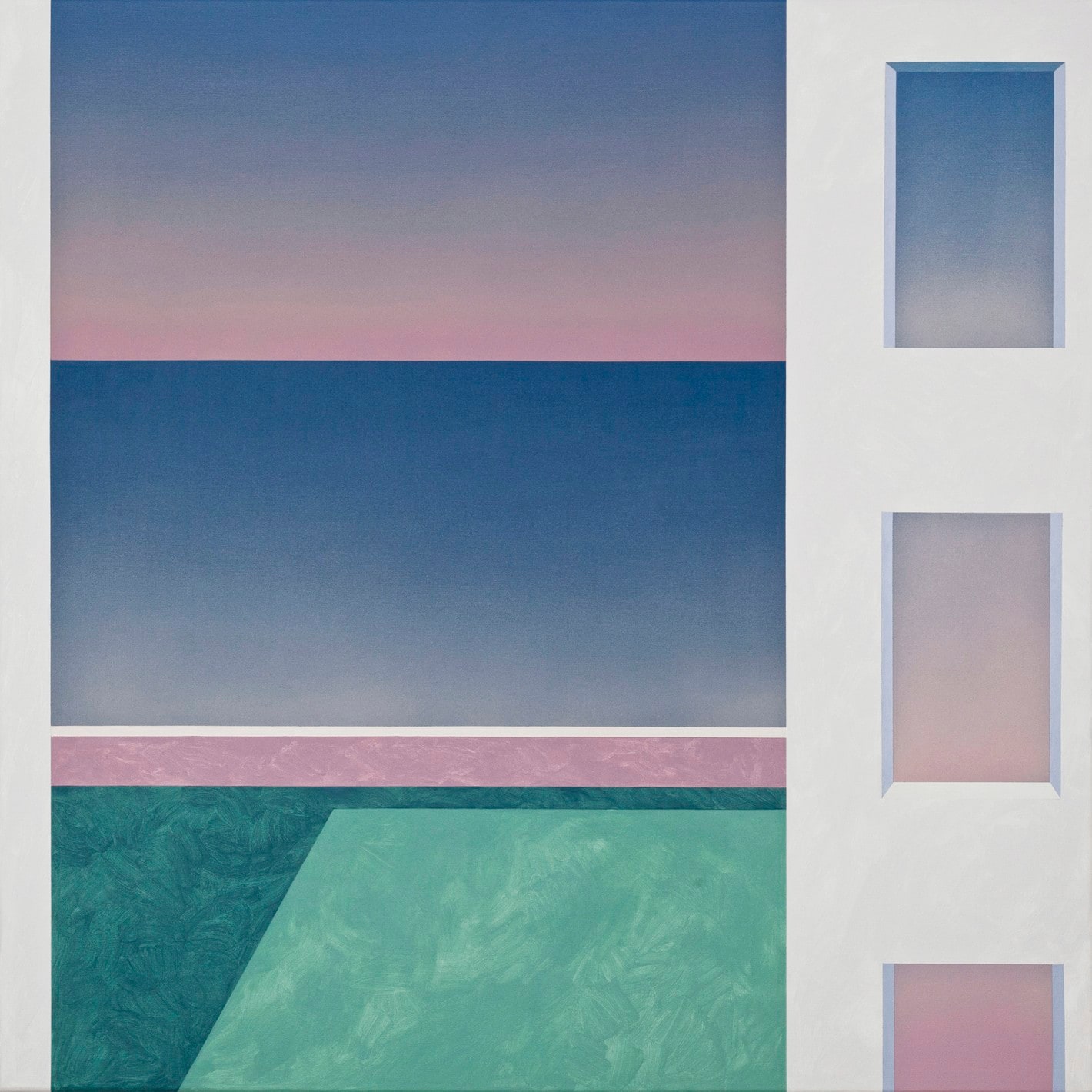 Momentary 3 by Ufuk Yılmaz — acrylic on canvas, 100x100 cm, 2020