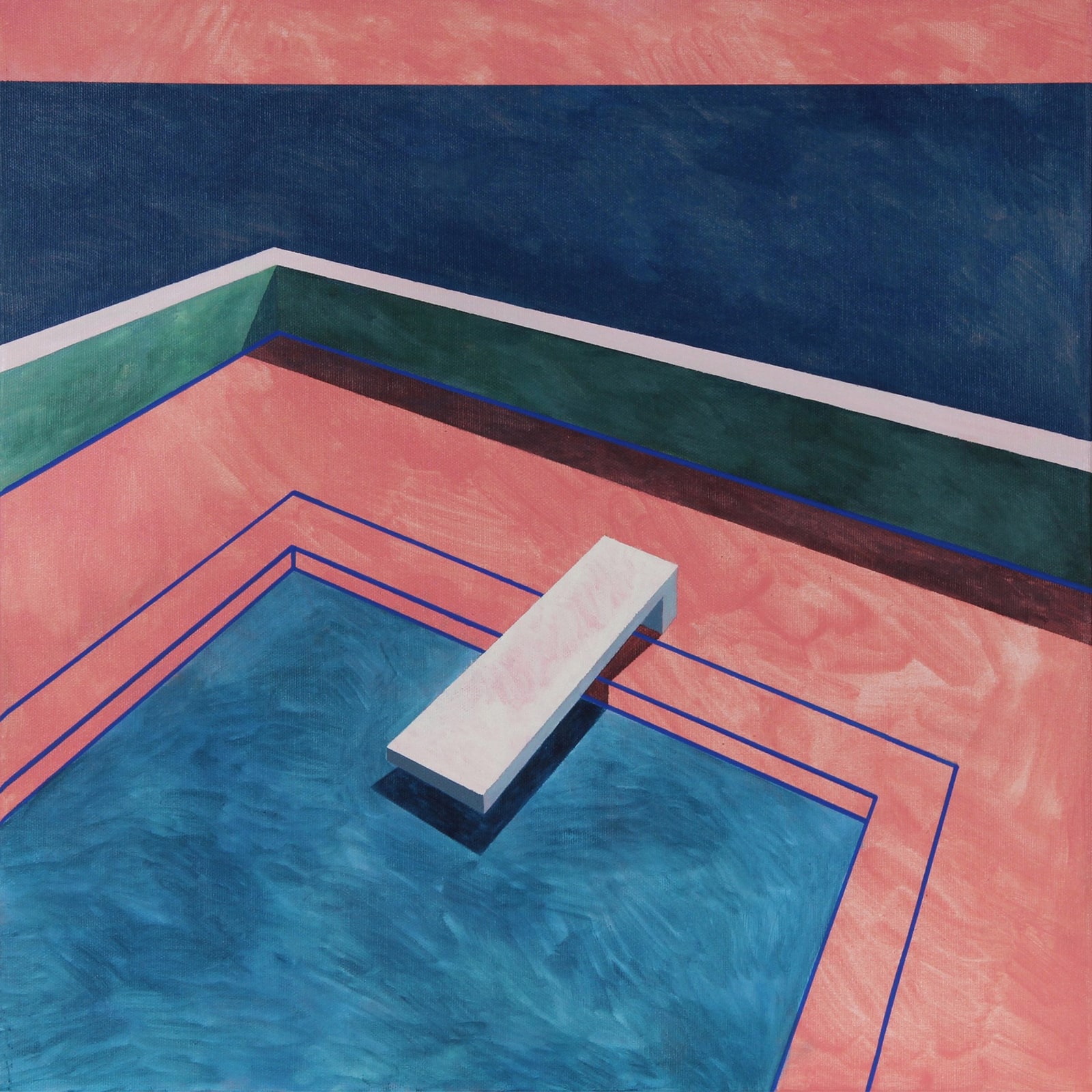 Ufuk Yılmaz, Duvar 37 — tuval üzerine akrilik, 50x50 cm, 2018