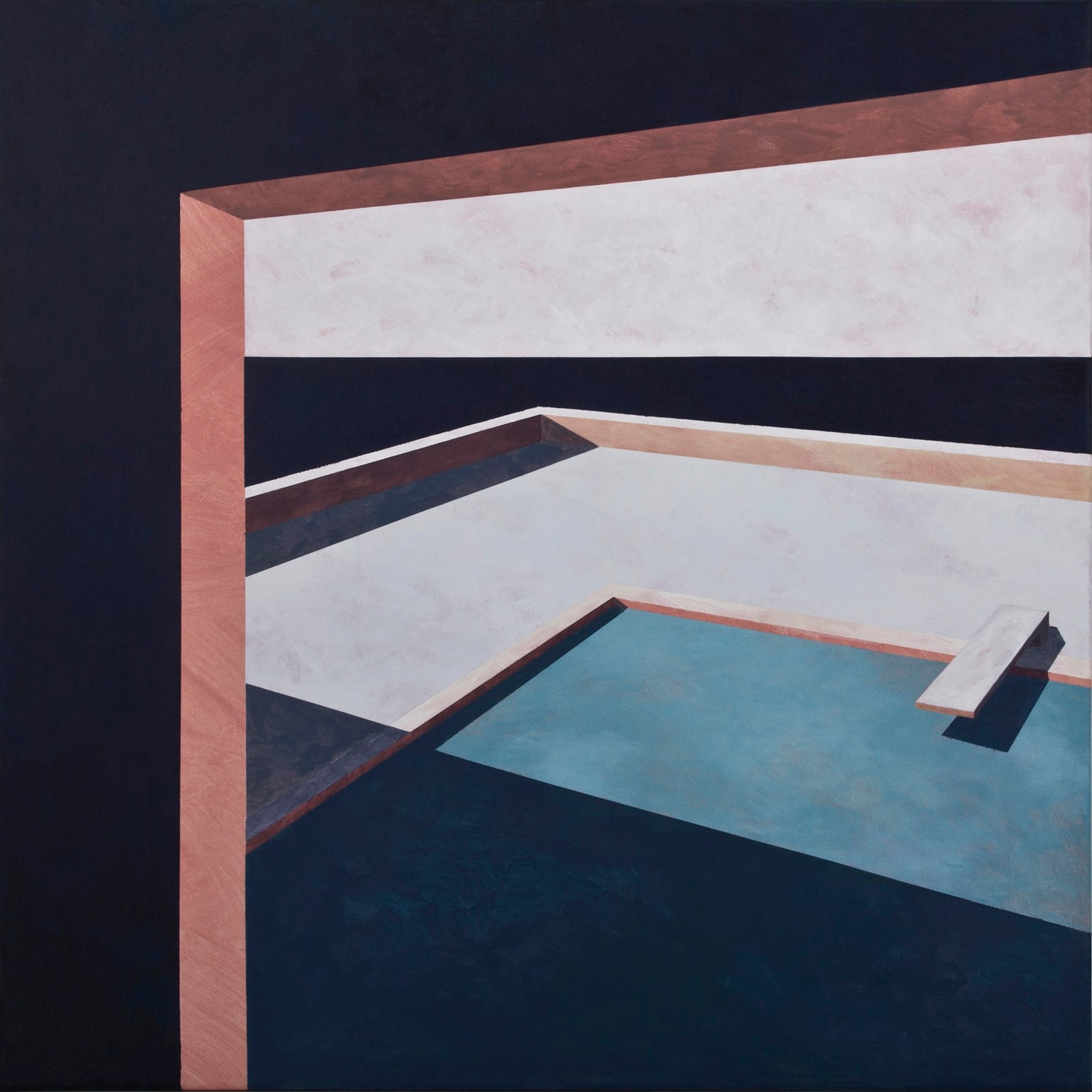 Ufuk Yılmaz, Duvar 43 — tuval üzerine akrilik, 80x80 cm, 2019