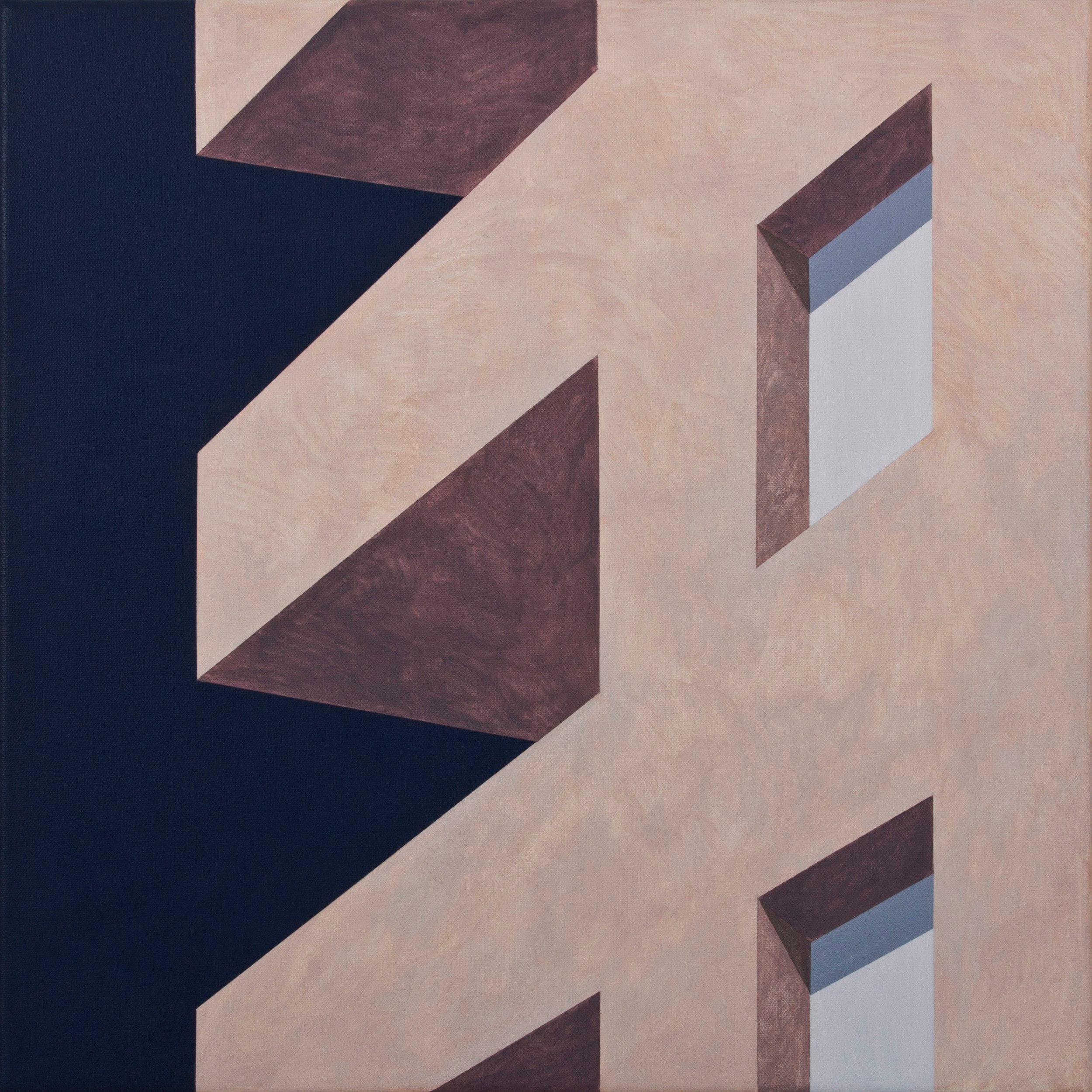 Ufuk Yılmaz, Duvar 47 — tuval üzerine akrilik, 50x50 cm, 2019