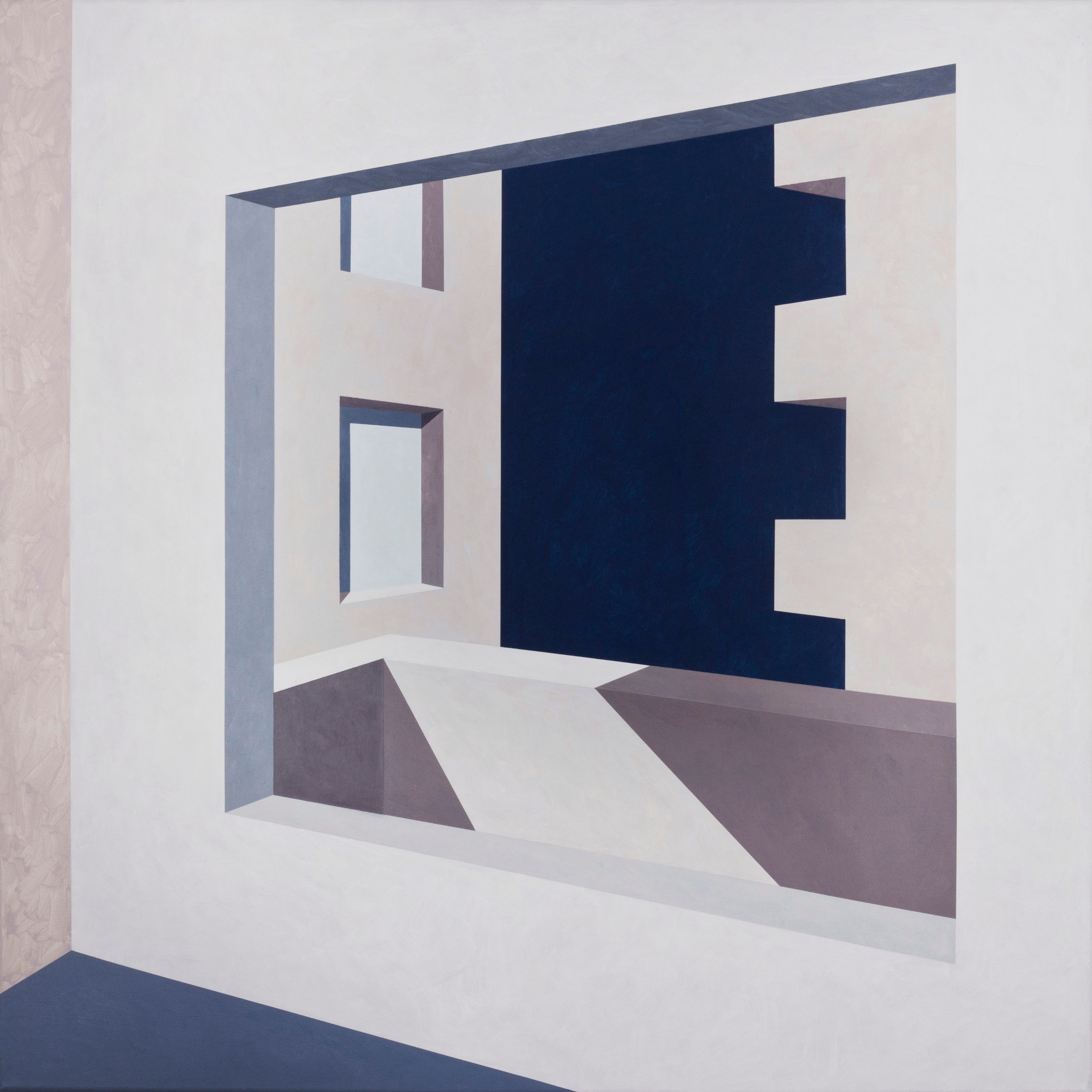 Ufuk Yılmaz, Duvar 48 — tuval üzerine akrilik, 100x100 cm, 2019