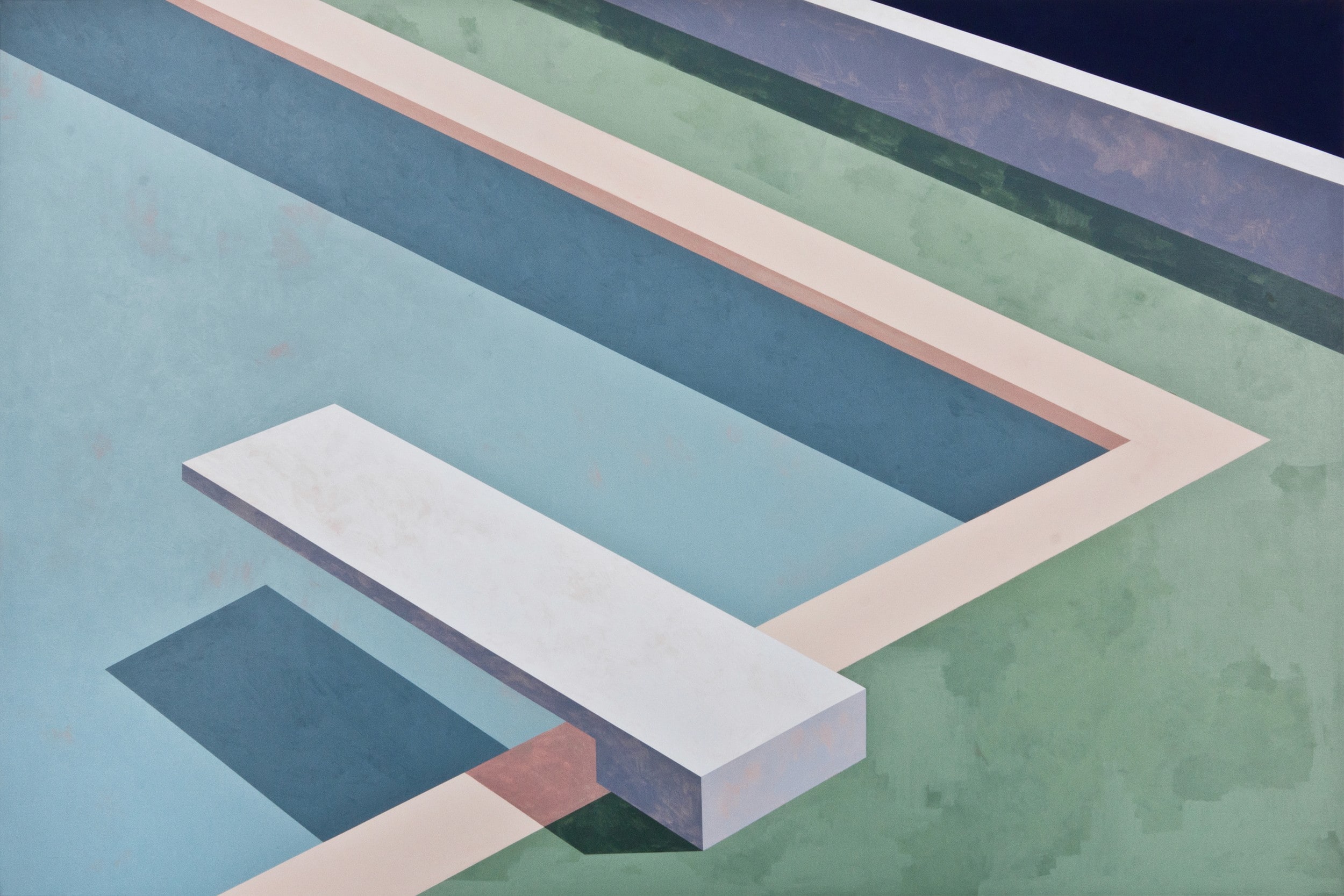 Ufuk Yılmaz, Duvar 52 — tuval üzerine akrilik, 120x180 cm, 2019