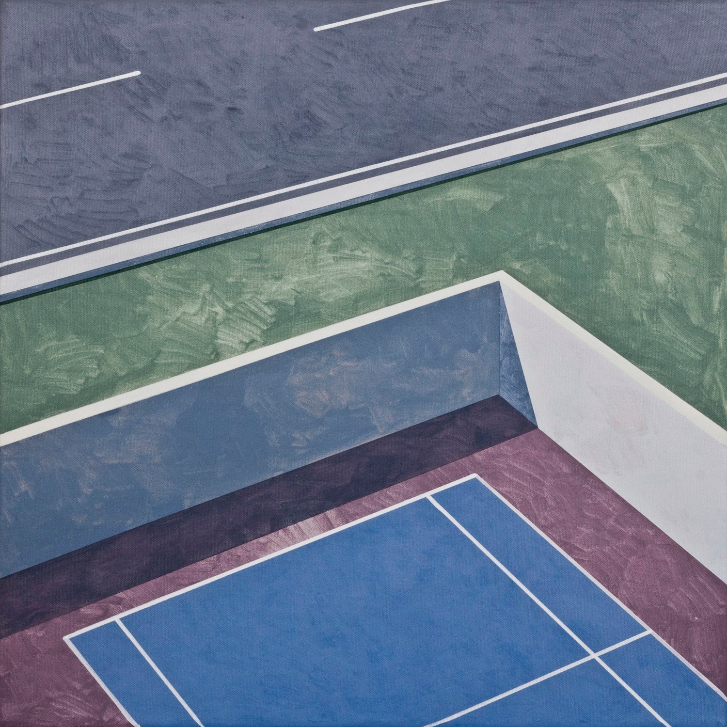 Ufuk Yılmaz, Duvar 53 — tuval üzerine akrilik, 100x100 cm, 2022